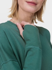 Sweaty Betty Green After Class Longline Sweatshirt - Image 7 of 8
