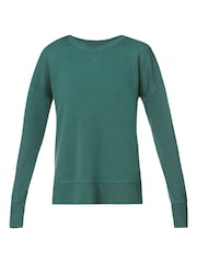 Sweaty Betty Green After Class Longline Sweatshirt - Image 8 of 8