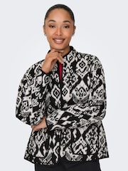 JDY Black Pattern Jacket - Image 1 of 1