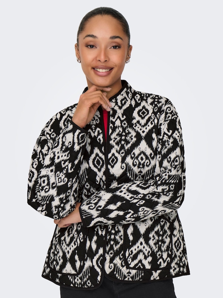 JDY Black Pattern Jacket - Image 1 of 1