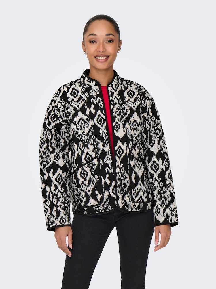 JDY Black Pattern Jacket - Image 4 of 9