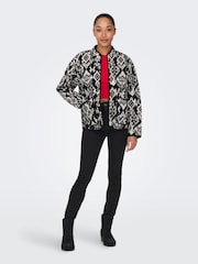 JDY Black Pattern Jacket - Image 5 of 9