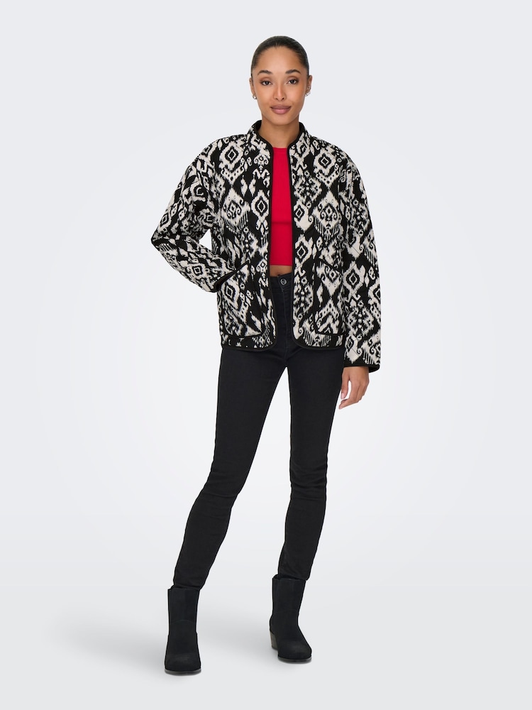 JDY Black Pattern Jacket - Image 5 of 9