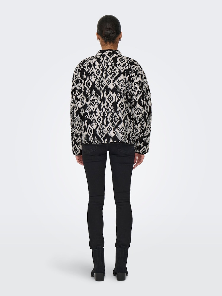 JDY Black Pattern Jacket - Image 6 of 9