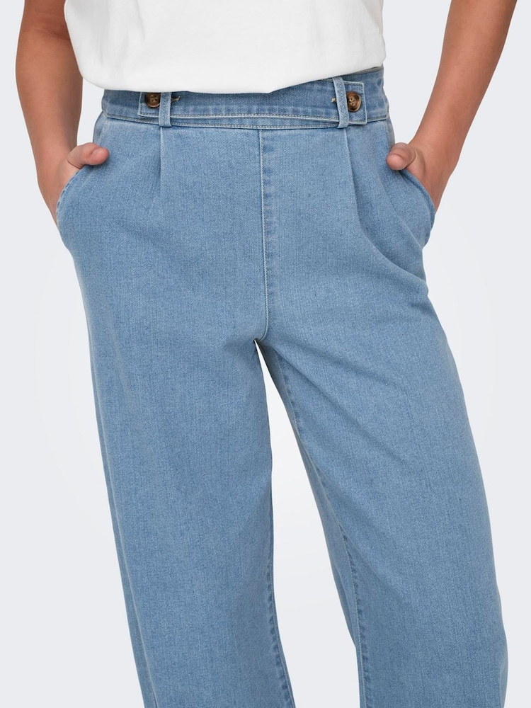 JDY Blue Wide Leg Jeans - Image 3 of 5