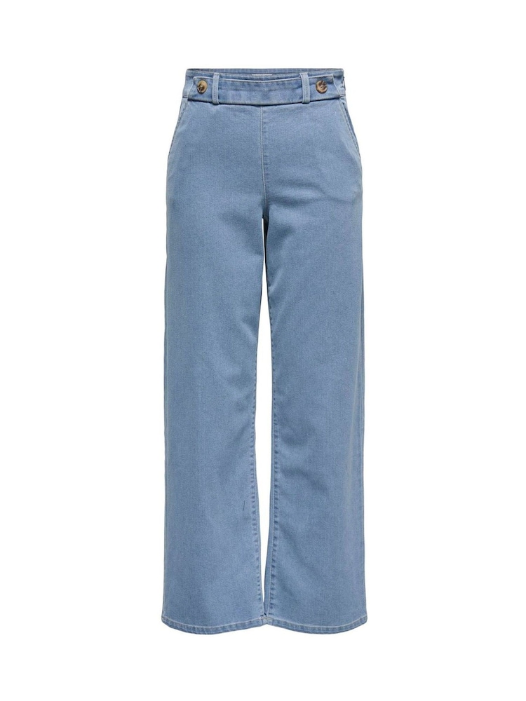 JDY Blue Wide Leg Jeans - Image 4 of 5