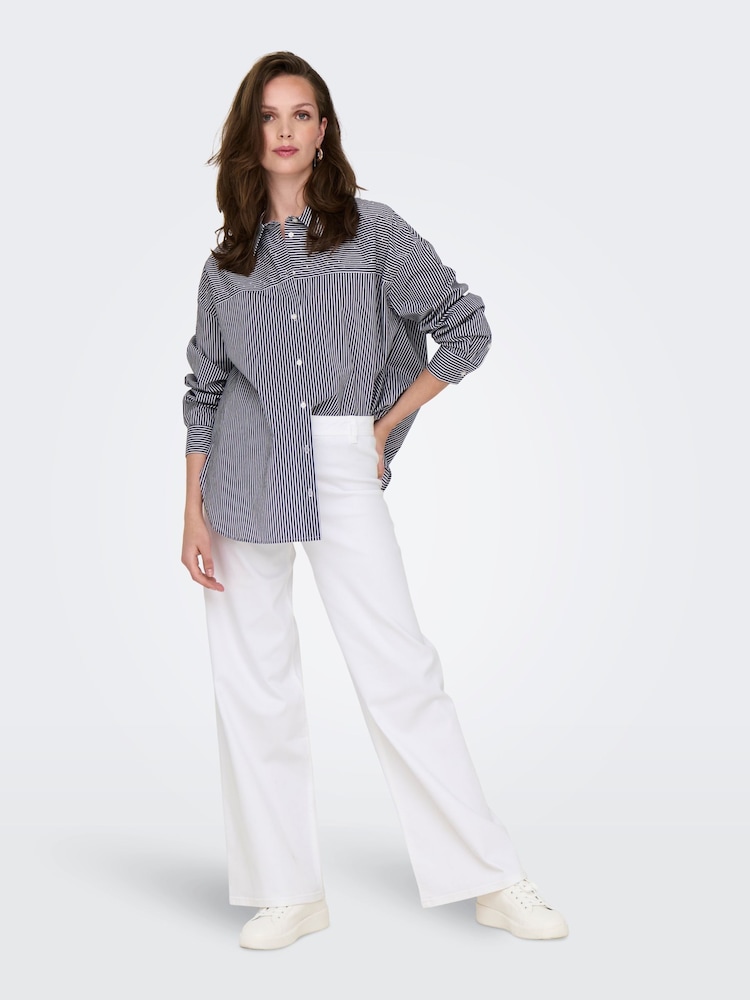 JDY White High Waist Wide Leg Super Soft Jeans - Image 2 of 6