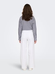 JDY White High Waist Wide Leg Super Soft Jeans - Image 3 of 6
