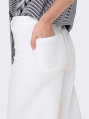 JDY White High Waist Wide Leg Super Soft Jeans - Image 4 of 6
