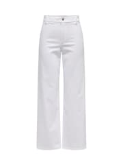 JDY White High Waist Wide Leg Super Soft Jeans - Image 5 of 6