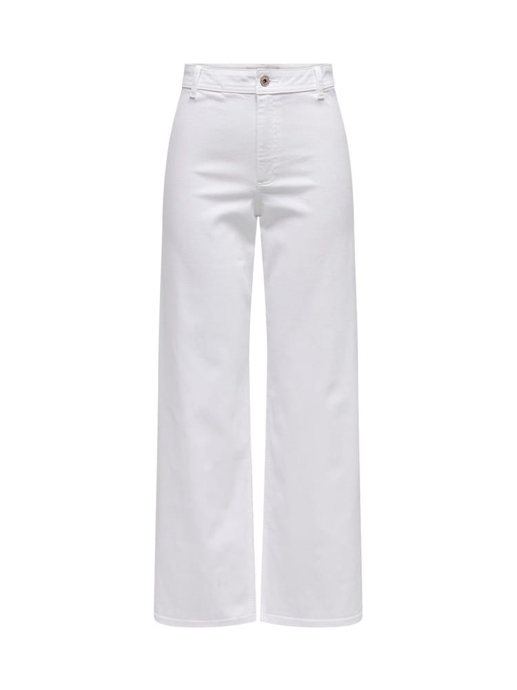 JDY White High Waist Wide Leg Super Soft Jeans - Image 5 of 6