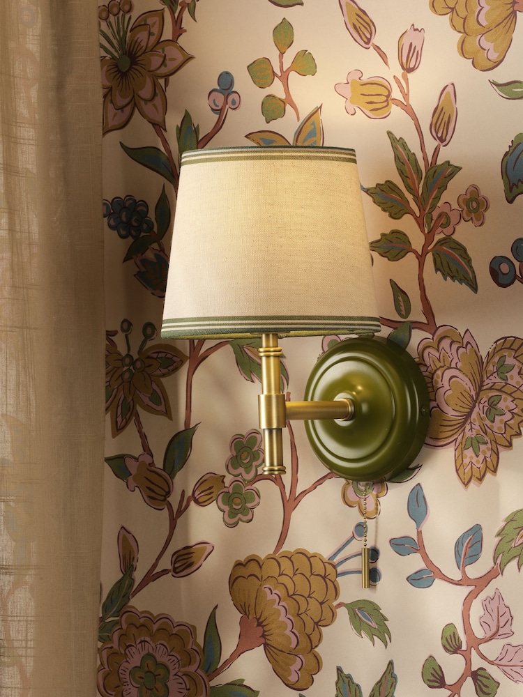Joules Green Upton Wall Light - Image 1 of 8