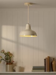 Joules Natural Hatfield Industrial Pendant Ceiling Light - Image 1 of 5