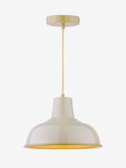 Joules Natural Hatfield Industrial Pendant Ceiling Light - Image 5 of 5