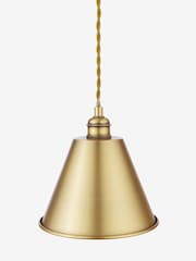 Joules Antique Brass Wollaton Pendant Ceiling Light - Image 4 of 6