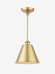 Joules Antique Brass Wollaton Pendant Ceiling Light - Image 6 of 6