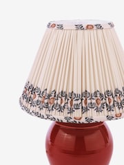 Joules Red Wentworth Table Lamp - Image 4 of 6