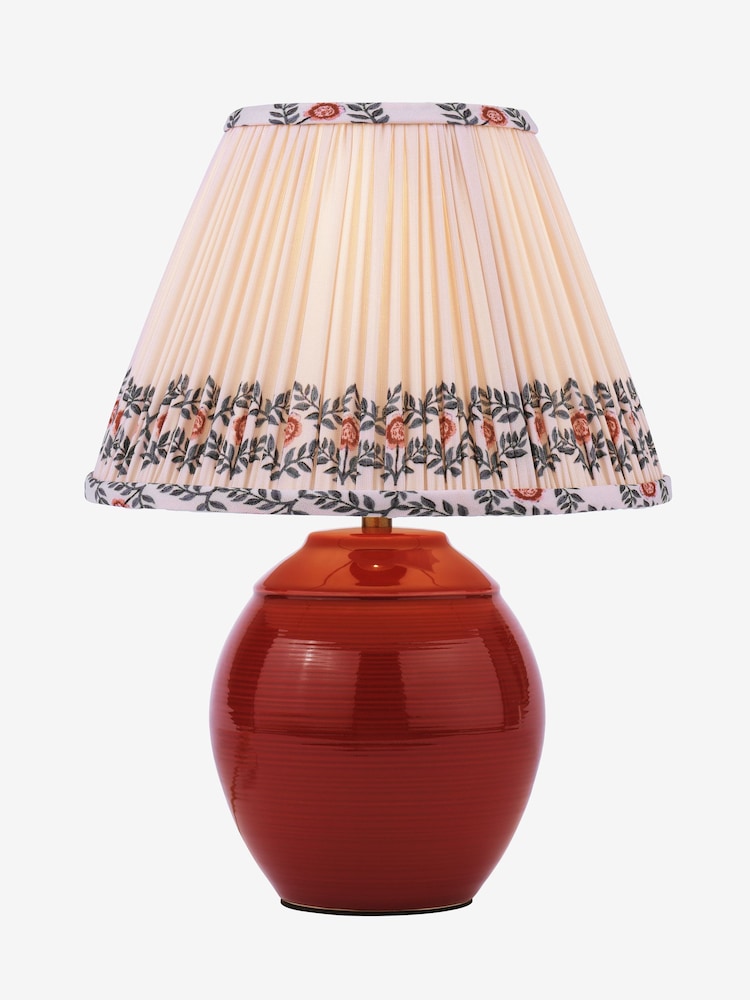 Joules Red Wentworth Table Lamp - Image 6 of 6 Joules Red Wentworth Table Lamp - Image 6 of 6