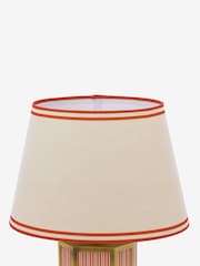 Joules Red Helmingham Antique Brass Claw Foot Table Lamp - Image 7 of 9