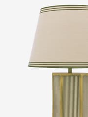 Joules Green Helmingham Antique Brass Claw Foot Table Lamp - Image 3 of 6
