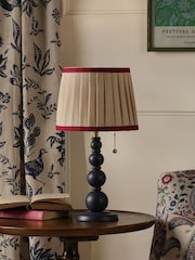 Joules Navy Blue Harewood Table Lamp - Image 2 of 8