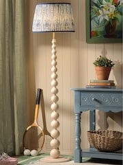 Joules Cream Harewood Floor Lamp - Image 2 of 8