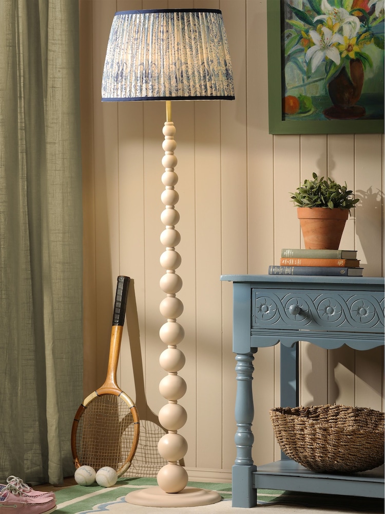 Joules Cream Harewood Floor Lamp - Image 2 of 8