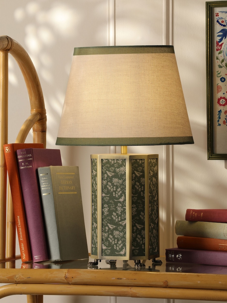 Joules Green Helmingham Antique Brass Claw Foot Table Lamp - Image 1 of 7 Joules Green Helmingham Antique Brass Claw Foot Table Lamp - Image 1 of 7