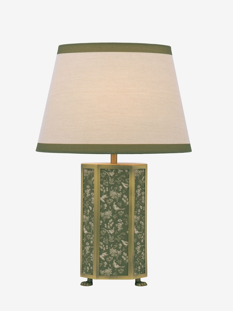 Joules Green Helmingham Antique Brass Claw Foot Table Lamp - Image 7 of 7 Joules Green Helmingham Antique Brass Claw Foot Table Lamp - Image 7 of 7