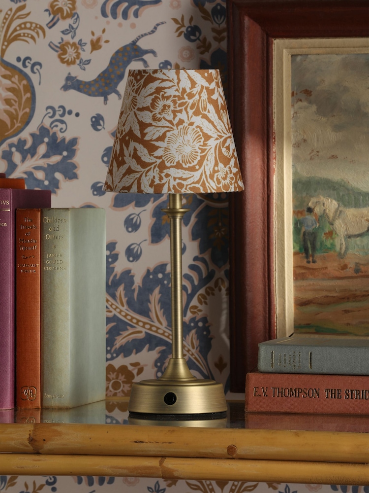 Joules Gold Apsley Rechargeable Led Wireless Table Lamp - Image 2 of 6