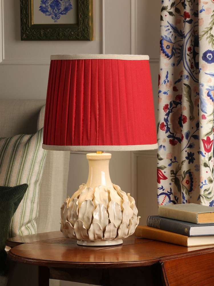 Joules Cream Chatsworth Tall Ceramic Table Lamp - Image 1 of 6