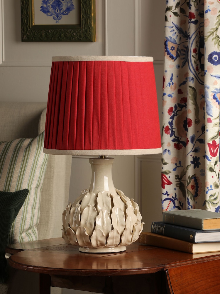 Joules Cream Chatsworth Tall Ceramic Table Lamp - Image 2 of 6