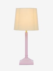 Joules Pink Buscot Square Base Table Lamp with Shade - Image 6 of 6