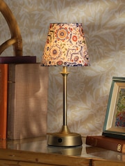 Joules White & Blue Apsley Rechargeable Led Wireless Table Lamp - Image 1 of 6