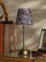 Joules White & Blue Apsley Rechargeable Led Wireless Table Lamp - Image 2 of 6