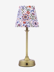 Joules White & Blue Apsley Rechargeable Led Wireless Table Lamp - Image 5 of 6