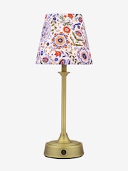 Joules White & Blue Apsley Rechargeable Led Wireless Table Lamp - Image 6 of 6