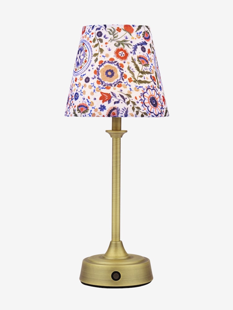Joules White & Blue Apsley Rechargeable Led Wireless Table Lamp - Image 6 of 6