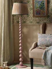 Joules Pink Harewood Floor Lamp - Image 2 of 9