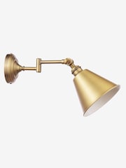 Joules Antique Brass Wollaton Wall Light - Image 3 of 8