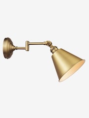 Joules Antique Brass Wollaton Wall Light - Image 6 of 8