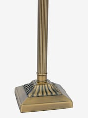 Joules Antique Brass Buscot Square Base Table Lamp with Shade - Image 3 of 6