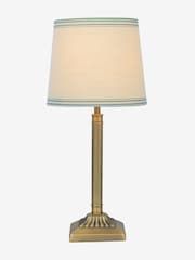 Joules Antique Brass Buscot Square Base Table Lamp with Shade - Image 6 of 6