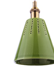 Joules Green Allington Cone Pendant Ceiling Light - Image 5 of 7