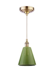 Joules Green Allington Cone Pendant Ceiling Light - Image 7 of 7