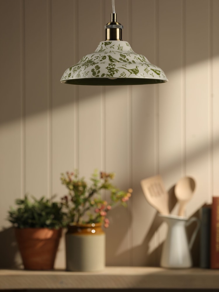 Joules Green Audley Ceramic Printed Light Shade - Image 2 of 6