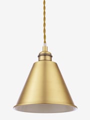 Joules Antique Brass Wollaton 3 Light Linear Pendant Bar Ceiling Light - Image 3 of 5