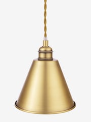 Joules Antique Brass Wollaton 3 Light Linear Pendant Bar Ceiling Light - Image 4 of 5
