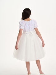 iAMe Girls Party White Dress - Image 2 of 9