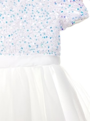 iAMe Girls Party White Dress - Image 6 of 9